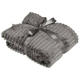 Плед Wave флисовый, серый