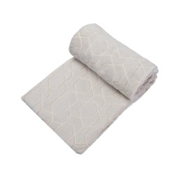 Светящийся в темноте плед Lattice бежевый