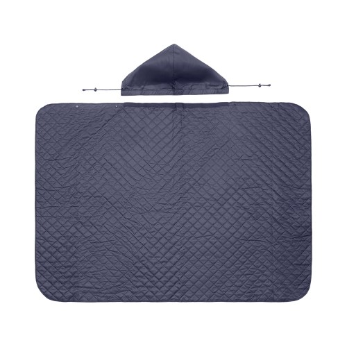 Пончо Cappy с капюшоном на липучке в мешке, темно-синий