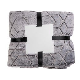 Светящийся в темноте плед Lattice черный