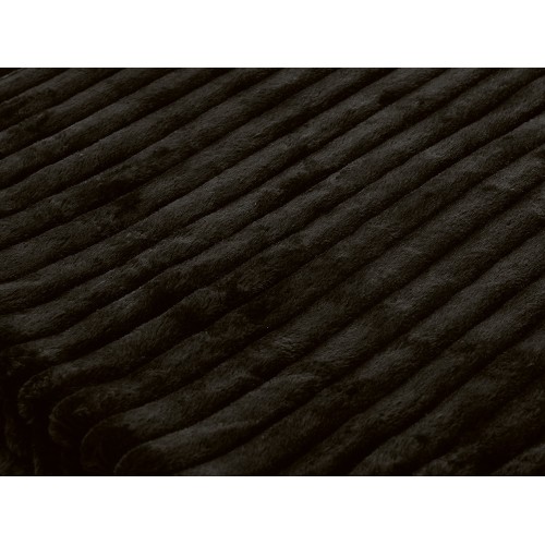 Плед Wave флисовый, черный