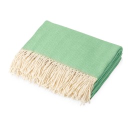 Плед "Ёлочка" 150х180 см. ПРЕМИУМ (зеленый однотонное)