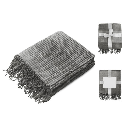 Плед акриловый Gaufre, серый