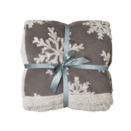 Плед Snowflake новогодний