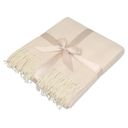 Акриловый плед Dapple 160x210 см, бежевый