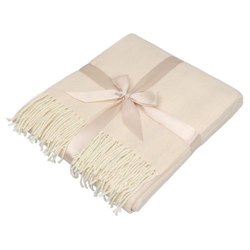 Акриловый плед Dapple 160x210 см, бежевый