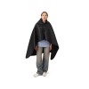 Пончо Cappy с капюшоном на липучке в мешке, черный