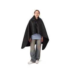 Пончо Cappy с капюшоном на липучке в мешке, черный