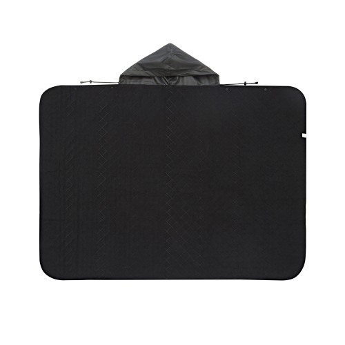 Пончо Cappy с капюшоном на липучке в мешке, черный