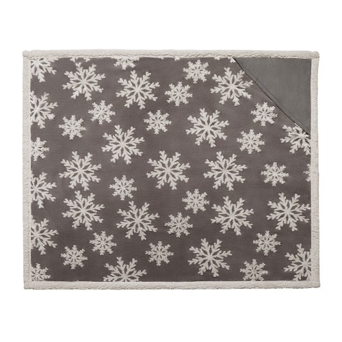 Плед Snowflake новогодний