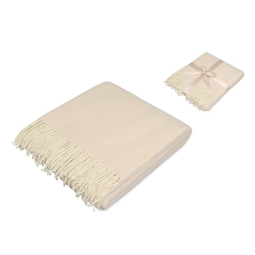 Акриловый плед Dapple 160x210 см, бежевый