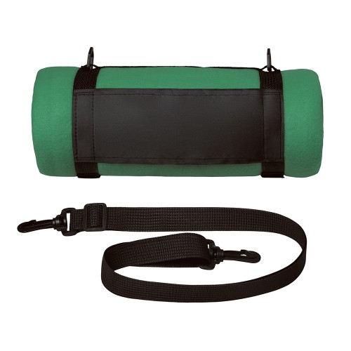 Плед «Нежность» с плечевым ремнем, зеленый