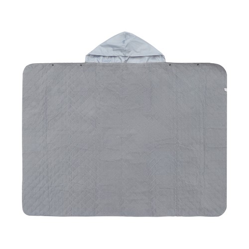 Пончо Cappy с капюшоном на липучке в мешке, серый