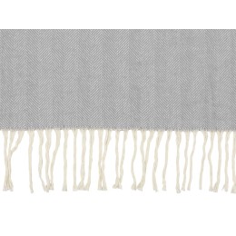 Плед "Ёлочка" 150х180 см. ПРЕМИУМ (серый однотонное) (Р)