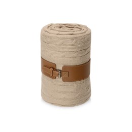 Плед акриловый Braid NEW, бежевый