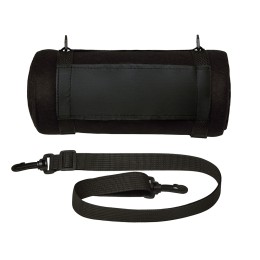 Плед «Нежность» с плечевым ремнем, черный