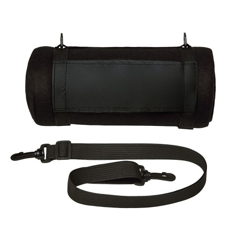 Плед «Нежность» с плечевым ремнем, черный