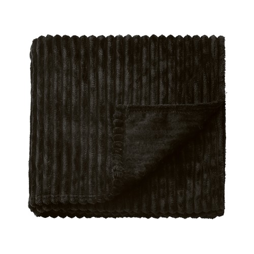 Плед Wave флисовый, черный