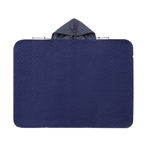 Пончо Cappy с капюшоном на липучке в мешке, темно-синий