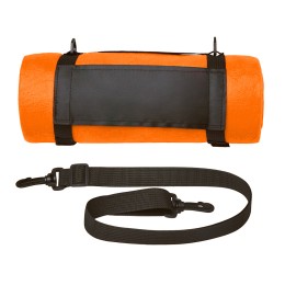 Плед «Нежность» с плечевым ремнем, оранжевый