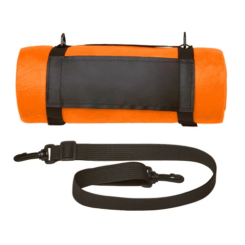 Плед «Нежность» с плечевым ремнем, оранжевый