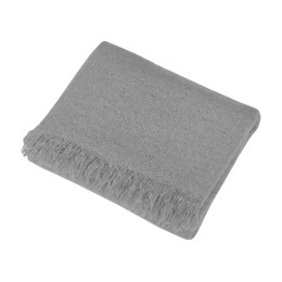 Плед акриловый Mohair, серый