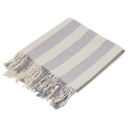 Плед Reglet, 130x150 см ( с учетом бахромы) 100% хлопок, серый