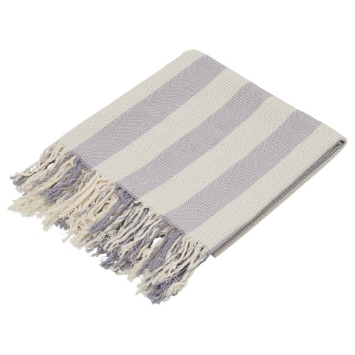 Плед Reglet, 130x150 см ( с учетом бахромы) 100% хлопок, серый