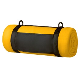 Плед «Нежность» с плечевым ремнем, желтый