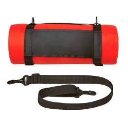 Плед «Нежность» с плечевым ремнем, красный