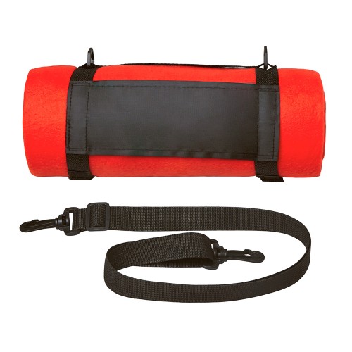 Плед «Нежность» с плечевым ремнем, красный