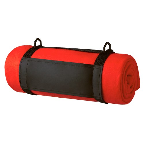 Плед «Нежность» с плечевым ремнем, красный