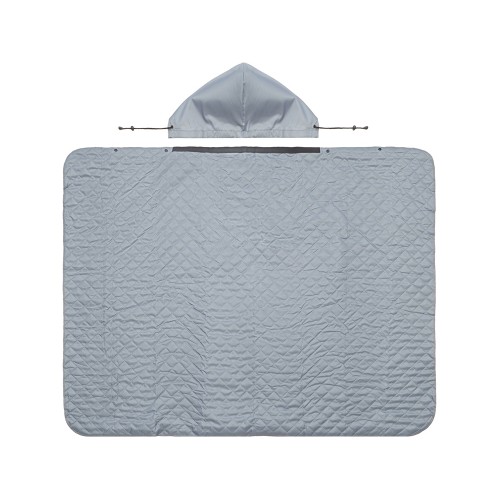 Пончо Cappy с капюшоном на липучке в мешке, серый