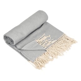 Плед "Ёлочка" 150х180 см. ПРЕМИУМ (серый однотонное)