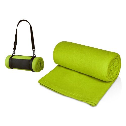 Плед «Нежность» с плечевым ремнем, зеленое яблоко