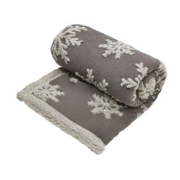 Плед Snowflake новогодний