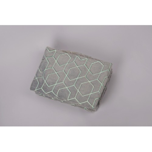 Светящийся в темноте плед Lattice серый