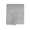 Акриловый плед Harp 130x180 см, белый/холодный серый