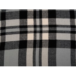 Плед Liner с бахромой, 140*205 см., серый с черным