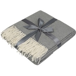 Акриловый плед Dapple 160x210 см, холодный серый