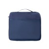Плед для путешествий Flight в чехле с ручкой и карманом, темно-синий