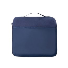 Плед для путешествий Flight в чехле с ручкой и карманом, темно-синий