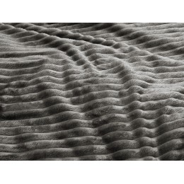 Плед Wave флисовый, серый