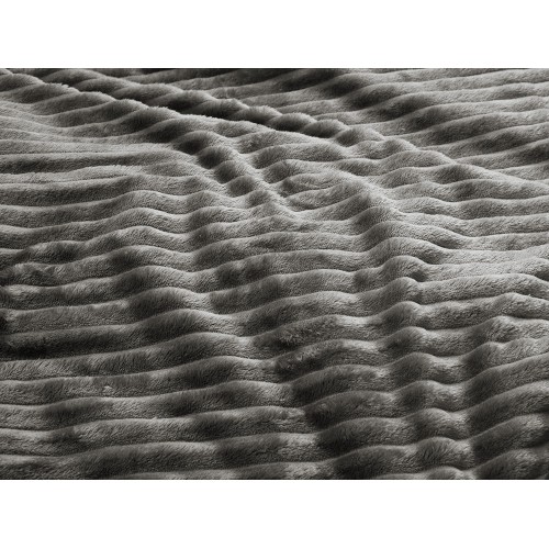 Плед Wave флисовый, серый