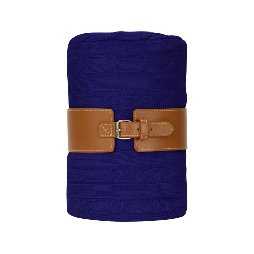 Плед акриловый Braid NEW, темно-синий