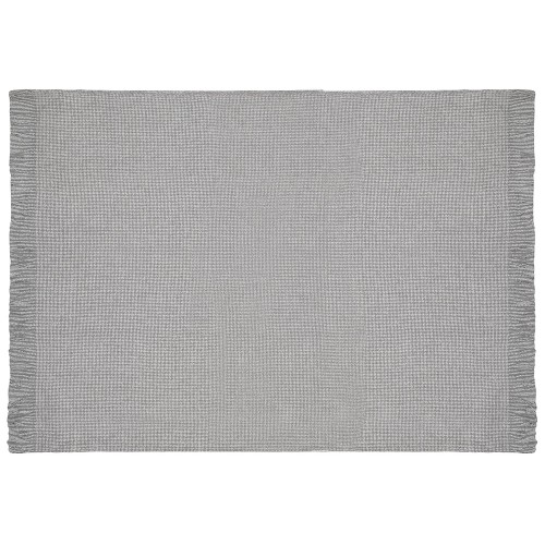 Акриловый плед Harp 130x180 см, белый/холодный серый