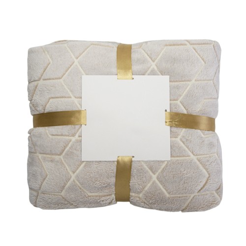 Светящийся в темноте плед Lattice бежевый