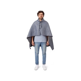 Пончо Cappy с капюшоном на липучке в мешке, серый