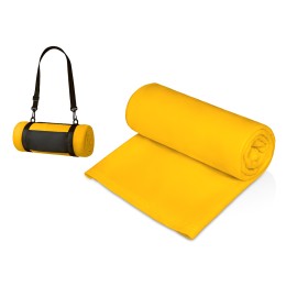 Плед «Нежность» с плечевым ремнем, желтый