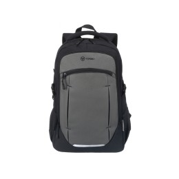 Рюкзак TORBER КЛАСС, чёрно-серый, 46 x 32 x 18 см + Мешок для сменной обуви в подарок!